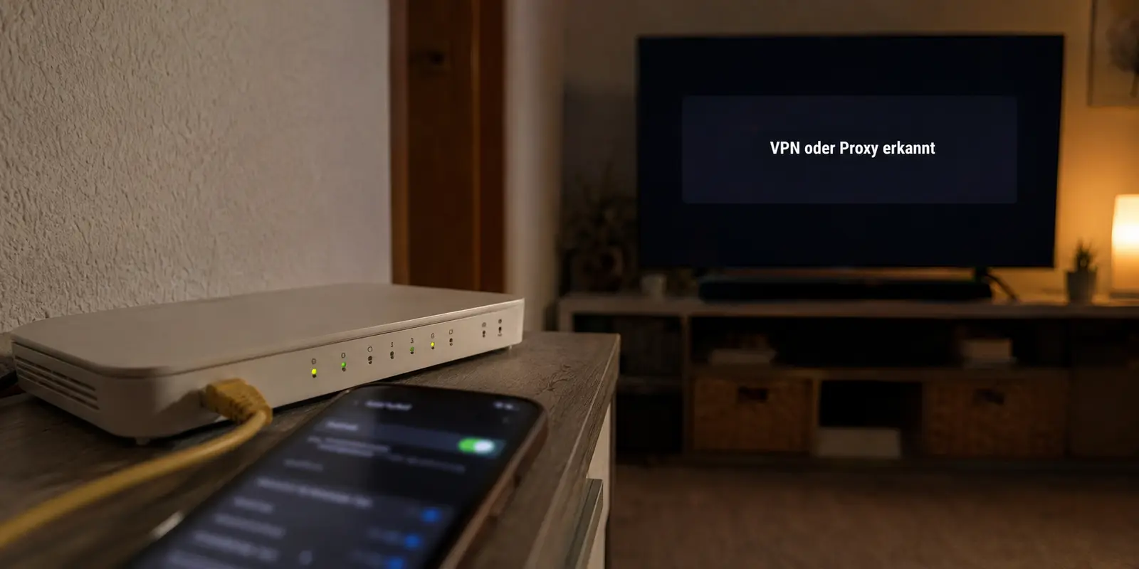 Wenn Joyn ein VPN erkennt, obwohl keines läuft